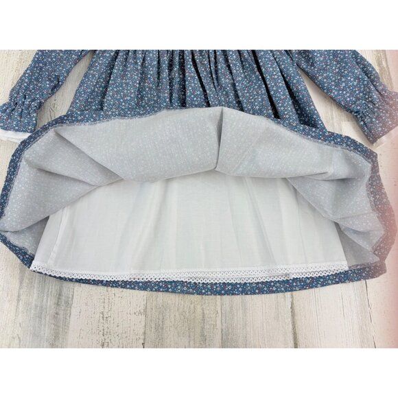 La Coqueta Blue Floral Smocked Girls Dress Sz 6 NWT - Picture 5 of 11